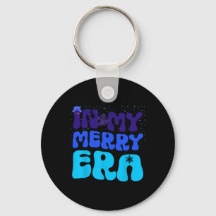 In My Merry Era Xmas Groovy Family Matching Merry  Key Ring
