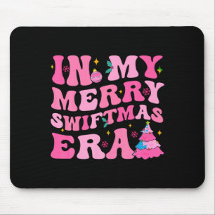 In My Merry Swiftmas Era Christmas Tree Snowflake  Mouse Pad