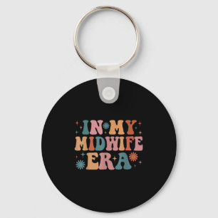 In My Midwife Era Funny Women Christmas  Key Ring
