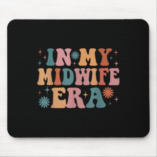 In My Midwife Era Funny Women Christmas Mouse Pad