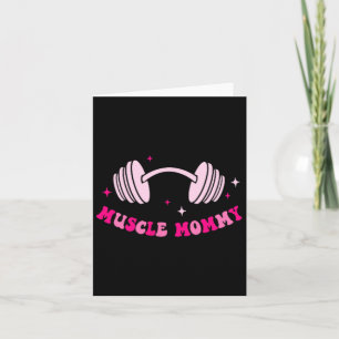 In My Muscle Mummy Era Funny Gym Fitness 2 Sided  Card
