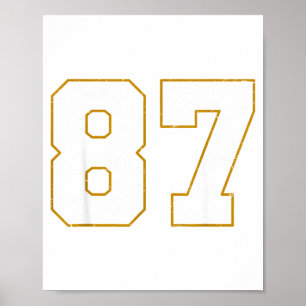 In My Number 87 Era Vintage Retro Poster
