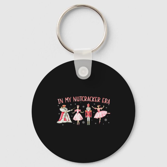 In My Nutcracker Era Christmas Xmas Holiday Pajama Key Ring (Front)