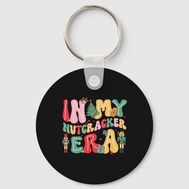 In My Nutcracker Era Pink Nutcracker Squad Christm Key Ring (Front)