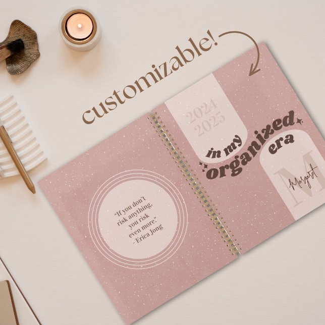 In My Organised Era Custom Funny Planner Boho Pink (Creator Uploaded)