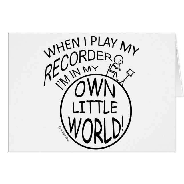 In My Own Little World Recorder (Front Horizontal)