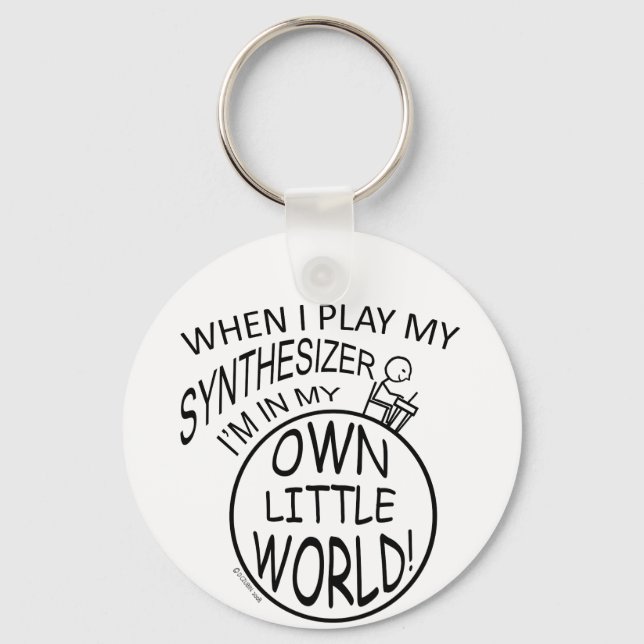 In My Own Little World Synthesizer Key Ring (Front)