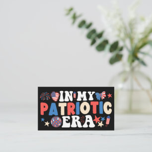 In My Patriotic Era Funny American 4th Of July Enclosure Card