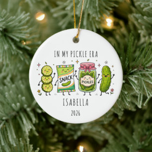 In My Pickle Era Personalised Ceramic Tree Decoration