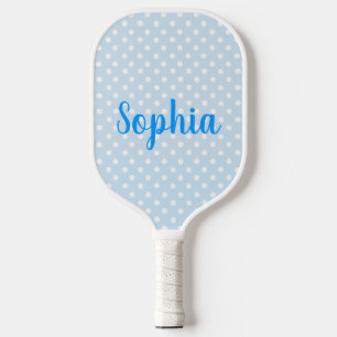 In My Pickleball Era Custom Name Blue Design Paddle