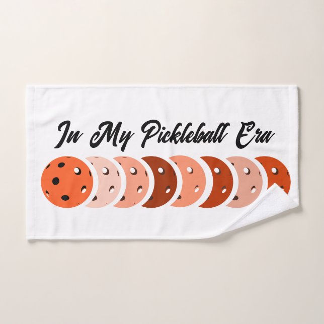 In My Pickleball Era – Orange Vibes Design Hand Towel (Hand Towel)