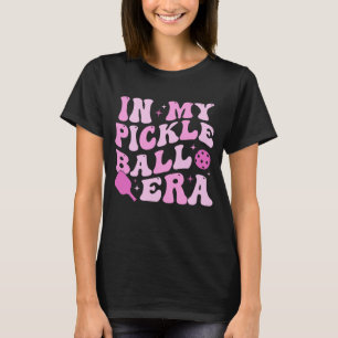 In My Pickleball Era Pink Groovy Lettering T-Shirt