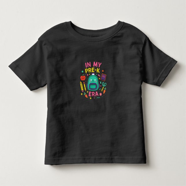 In My Pre-K Era – Cute Back to School Toddler T-Shirt (Front)