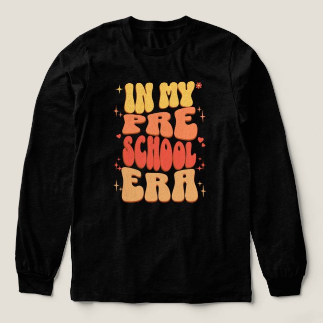 In My Preschool Era Back to School Preschool Tri-Blend Shirt (Design Front)