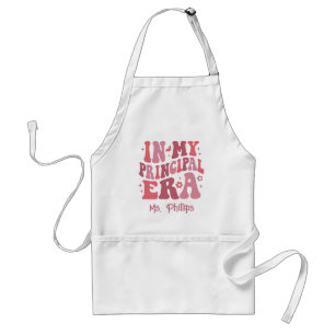 In My Principal Era Retro Personalised Standard Apron