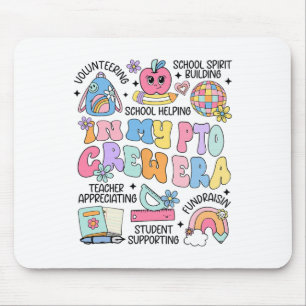 In My Pto Crew Era Retro Teacher Ociation Back To Mouse Pad