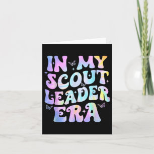 In My Scoutt Leader Era Groovy Retro Troop Scoutin Card