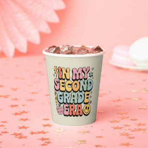 In My Second Grade Era 2nd Grade Teacher Back  Paper Cups