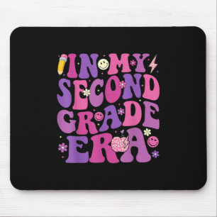 In My Second Grade Era Girl Groovy 2nd Grade Back Mouse Pad