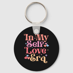 In My Self Love Era Valentine's Day Heart Love Ret Key Ring