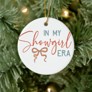 In My Showgirl ERA Coquette Bow Ceramic Tree Decoration
