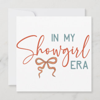 In My Showgirl ERA Coquette Bow Invitation
