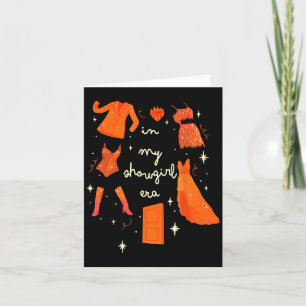 In My Showgirl Era Funny Show Girl Women Men Kids  Card