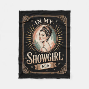 In My Showgirl Era Retro Glamourous Confidence Wom Fleece Blanket