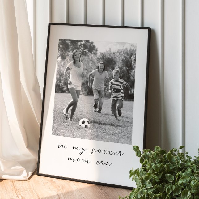 In My Soccer Mum Era Custom Photo Personalised Poster (Creator Uploaded)