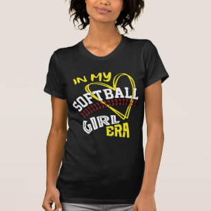 In My Softball Girl Era Retro Groovy SoftbaT-Shirt T-Shirt