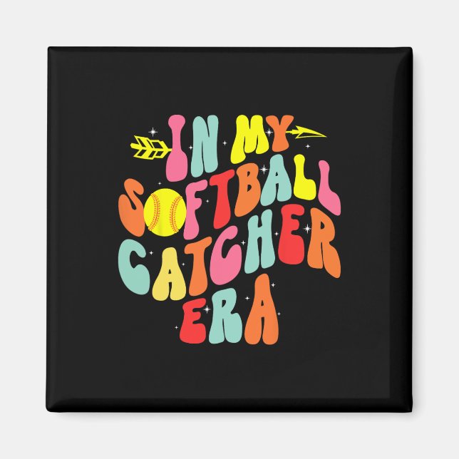 In My Softll Catcher Era Groovy Softll Player Game Magnet (Front)