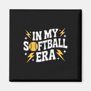 In My Softll Era Fastpitch Enthusiast Women Athlet Magnet