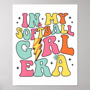 In My Softll Girl Era Retro Groovy Softll Girl Poster
