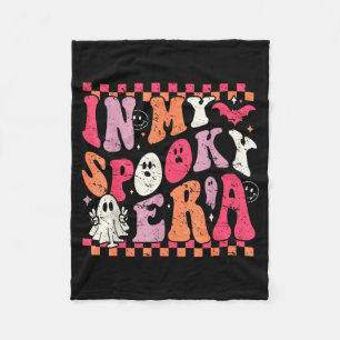 In My Soky Era Groovy Hipe Halloween Ghost  Fleece Blanket