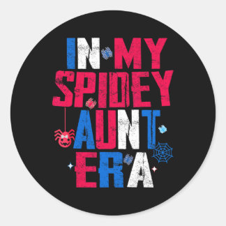 In My Spidey Aunt Mothers Day Auntie Matching Part Classic Round Sticker