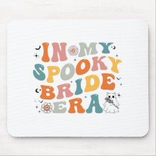 In My Spooky Bride Era Groovy Halloween Wedding  Mouse Pad