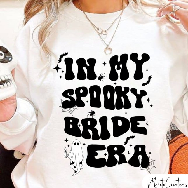 In My Spooky Bride Era, Halloween Bride, Retro  Sweatshirt (Creator Uploaded)