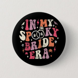 In My Spooky Bride Era Halloween Bride Wedding Bac 6 Cm Round Badge