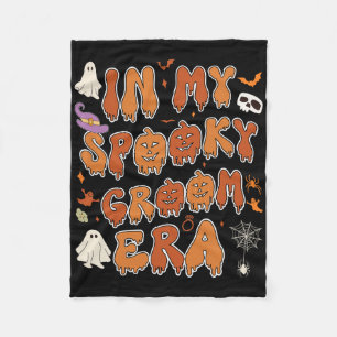 In My Spooky Groom Era Halloween Wedding Bychelore Fleece Blanket