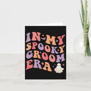 In My Spooky Groom Era Halloween Wedding Groom  Card