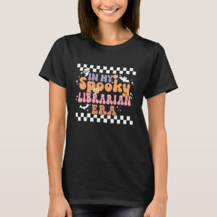 in My Spooky Librarian Era Retro Groovy Halloween T-Shirt
