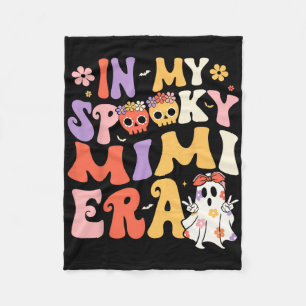 In My Spooky Mimi Era Groovy Ghost Halloween Grand Fleece Blanket