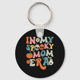 In My Spooky Mum Era Fun Halloween Women Groovy Key Ring
