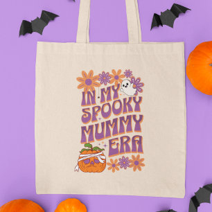 In My Spooky Mummy Era Fun Retro Halloween Tote Bag