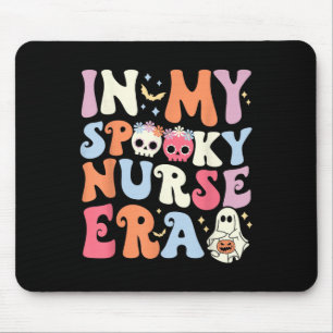 In My Spooky Nurse Era Halloween Groovy Ghost Nurs Mouse Pad