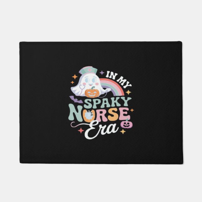 In My Spooky Nurse Era Halloween Trick Or Treat Es Doormat (Front)