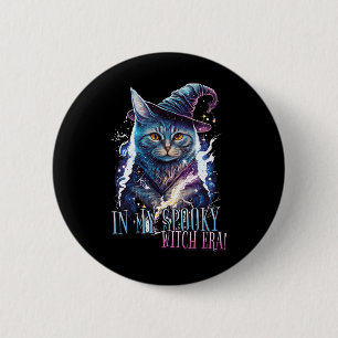 In My Spooky Witch Era Halloween Cat Costume 2023  6 Cm Round Badge