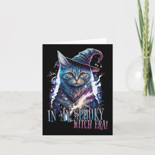 In My Spooky Witch Era Halloween Cat Costume 2023 Card