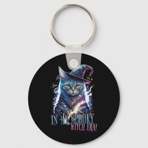 In My Spooky Witch Era Halloween Cat Costume 2023 Key Ring