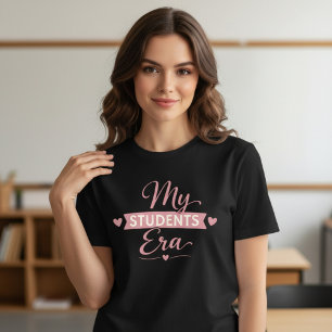 In My Students Era Teacher   Trendy Back to School Tri-Blend Shirt